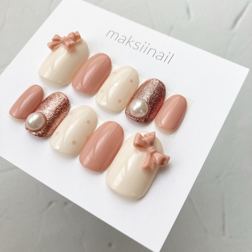 SIZE ORDER DESIGN - 5 ネイルチップ（つけ爪） 𝗆𝖺𝗄𝗌𝗂𝗂𝗇𝖺𝗂𝗅