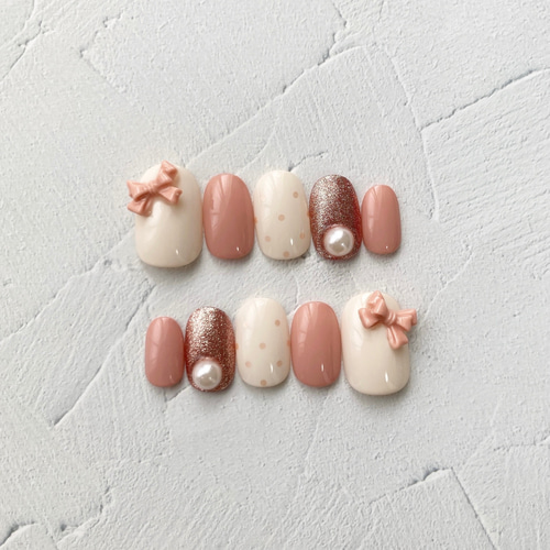 SIZE ORDER DESIGN - 5 ネイルチップ（つけ爪） 𝗆𝖺𝗄𝗌𝗂𝗂𝗇𝖺𝗂𝗅