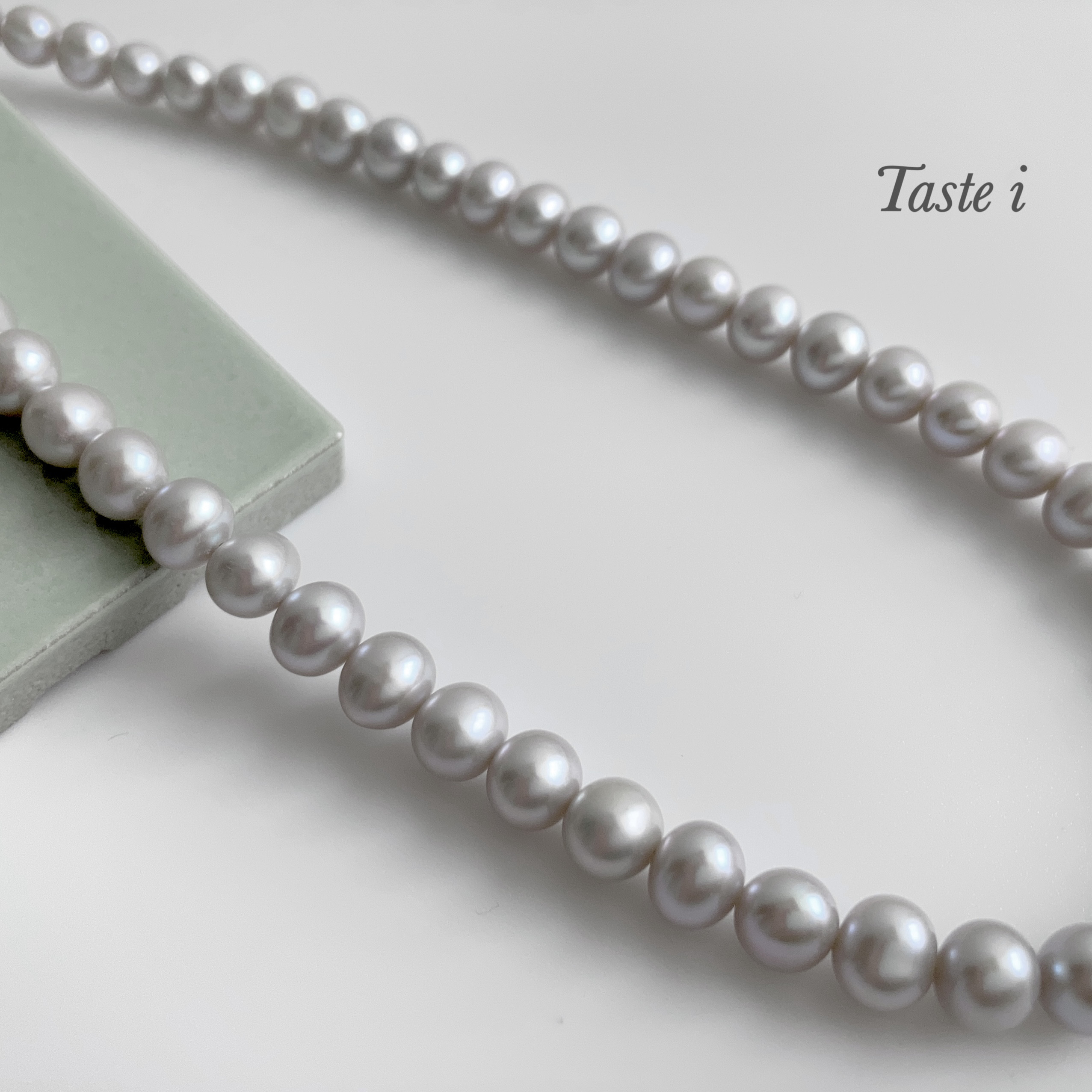 ♦︎再販10点以上！【大人テイスト】淡水グレーパール7〜8ミリのネックレス　シルバー925〔20099〕