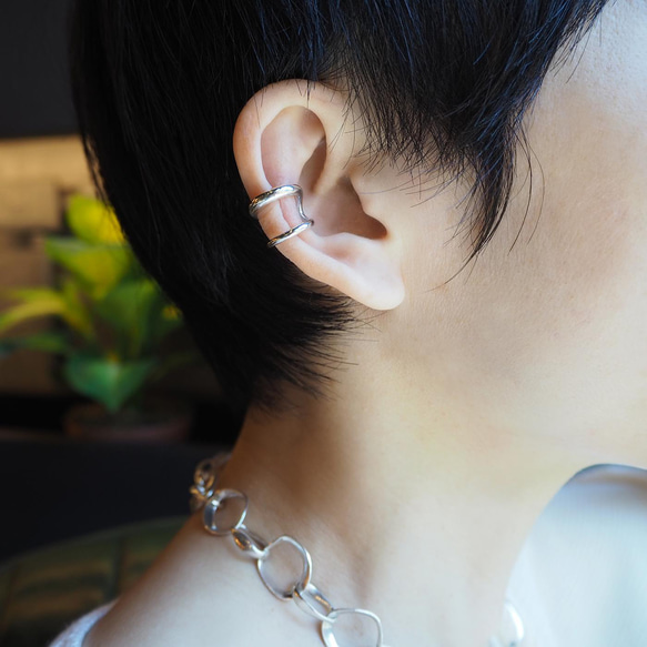 pure earring_純粹耳骨環 沒耳洞 耳環 耳夾 earcuff earclip earbangle 第1張的照片