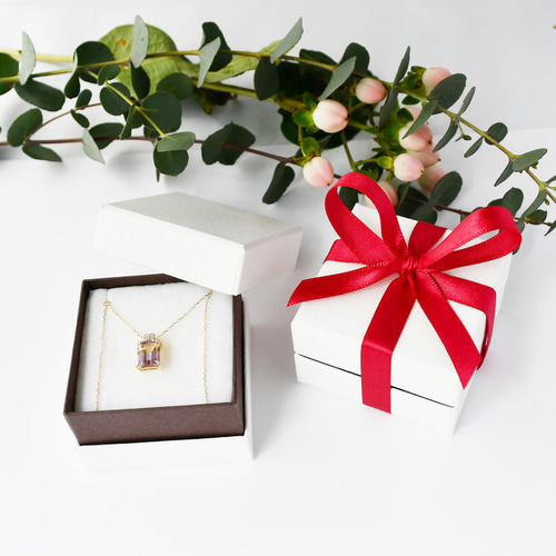 K18 バイカラー トルマリン ネックレス CA013 ネックレス・ペンダント