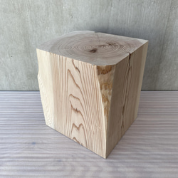 杉の直方体の置物 -1 椅子 スツール オブジェ フラワーディスプレイ 高級感 スタイリッシュ サイドテーブル 4枚目の画像