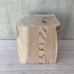 杉の直方体の置物 -1 椅子 スツール オブジェ フラワーディスプレイ 高級感 スタイリッシュ サイドテーブル 8枚目の画像
