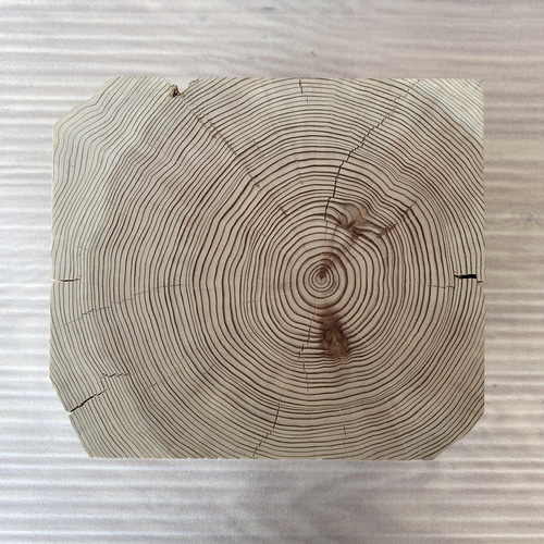 杉の直方体の置物 -1 椅子 スツール オブジェ フラワー