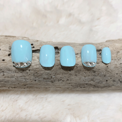 未使用　エバーネイル　ネイルチップ　Milky Crystal ショート S RIPI NAIL 未使用 エバーネイル ネイルチップ Milky Crystal ショート S