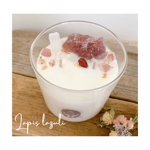 gemstone candle☽ 天然石キャンドル キャンドル・キャンドルホルダー
