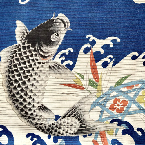 鯉のぼり 綿 こどもの日 リメイク 古布 母さんの古布リメイク 木綿の