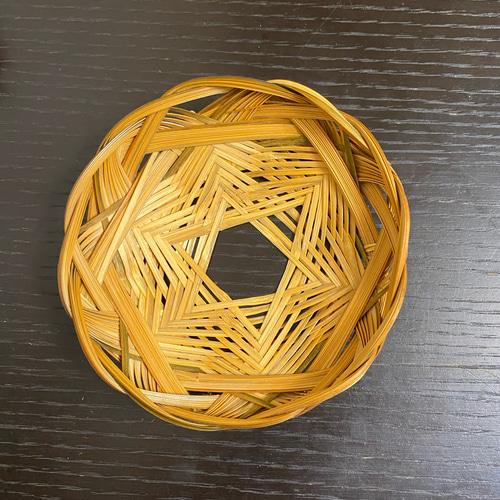 竹で編んだこんもりカゴ・バスケット フリーボックス・小物入れ T's