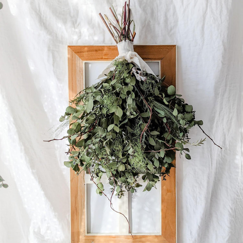 komama 落ち着いた色合いのバラとユーカリのナチュラルスワッグ合計3点 komama様専用 落ち着いた色合いのバラとユーカリのナチュラル