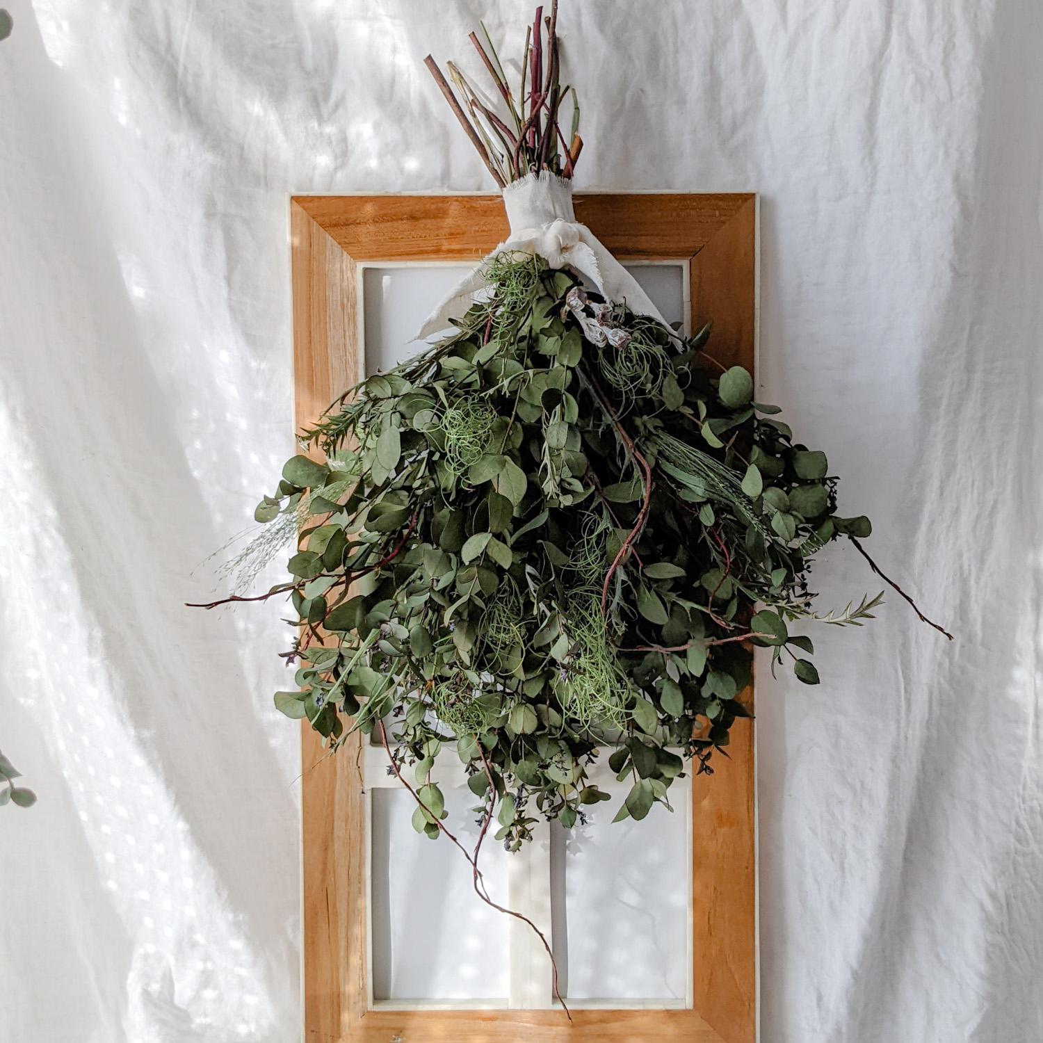 komama 落ち着いた色合いのバラとユーカリのナチュラルスワッグ合計3点 komama 落ち着いた色合いのバラとユーカリのナチュラルスワッグ合計3点