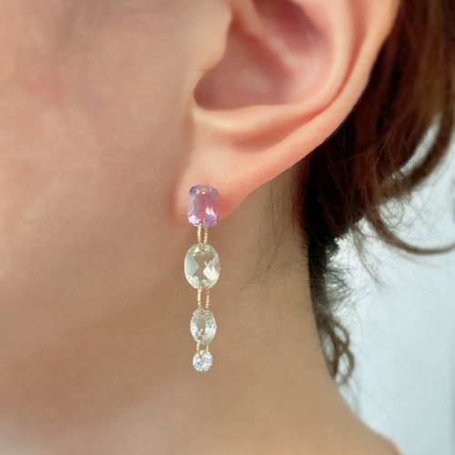 Precious gems✴︎グリーンアメジスト✴︎アクアマリン✴︎ローズ