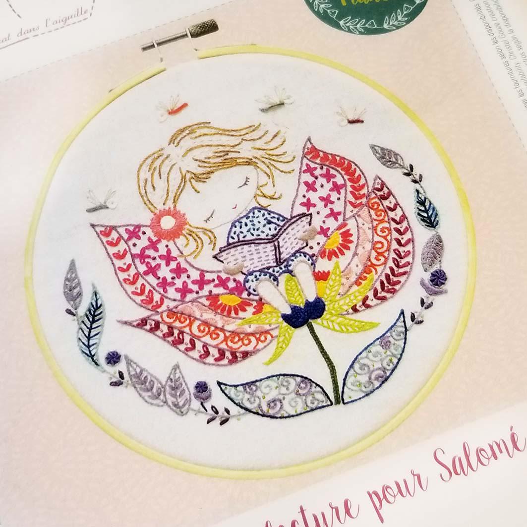 UN CHAT DANS L'AIGUILLES刺繡★読書を楽しむサロメ　再入荷♪