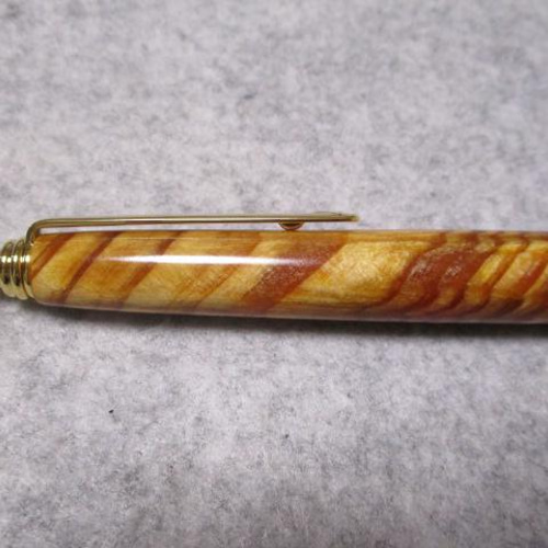 木軸シャープペン 肥松（赤松）ジン 金襴杢 出雲産 樹齢250年希少