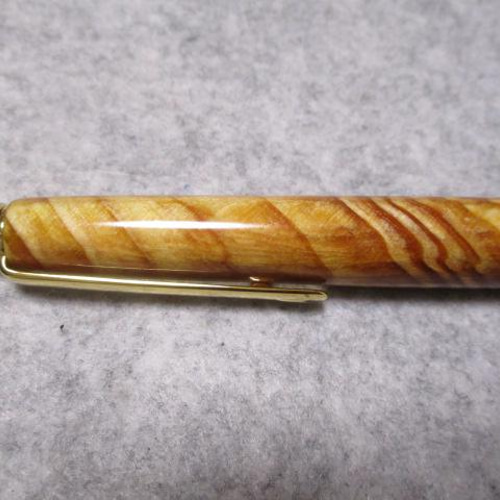 木軸シャープペン 肥松（赤松）ジン 金襴杢 出雲産 樹齢250年