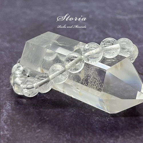 8mm ガネーシュヒマール・ラパ産 ヒマラヤ水晶 ブレスレット