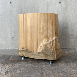 【ひのき切り株 スツール】サイドテーブル 丸太椅子 木 オブジェ インテリア 什器 ショップ 寝室 植物 木 テーブル 3枚目の画像