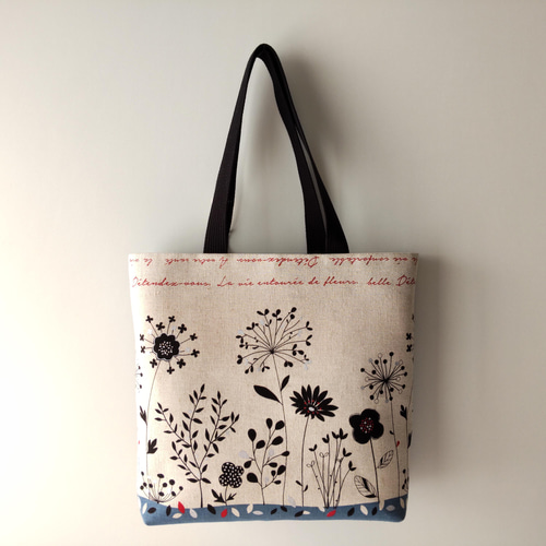 コットンプリント(花柄)トートバッグ トートバッグ