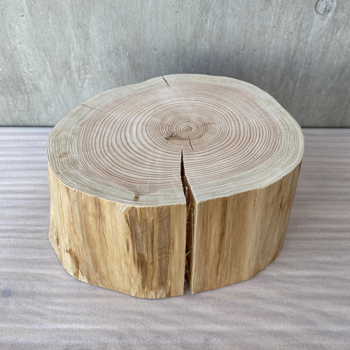 ひのきの切り株プレート】什器 アクセサリー ピアス 時計 天然石 花