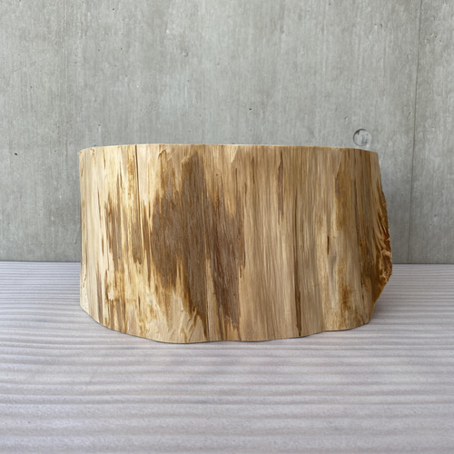 ひのきの切り株プレート】什器 アクセサリー ピアス 時計 天然石 花