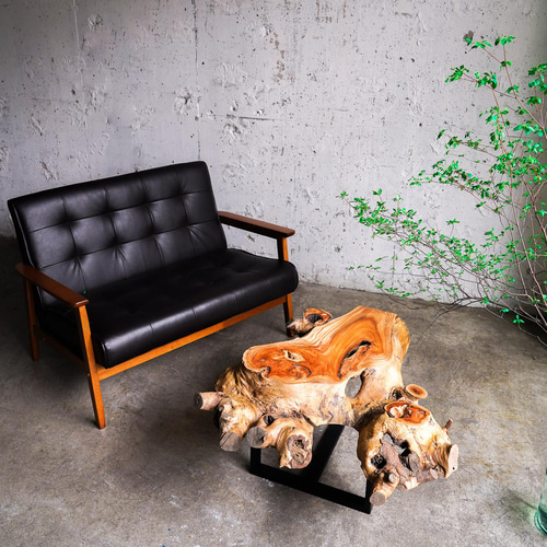 けやきの変木一枚板 ローテーブル ローテーブル・リビングテーブル