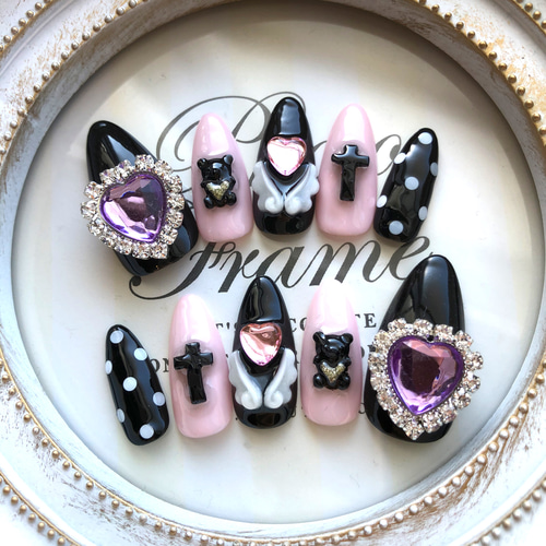 ネイル チップ 地雷 量産型 地雷系 ネイルチップ（つけ爪） 27〜31日  