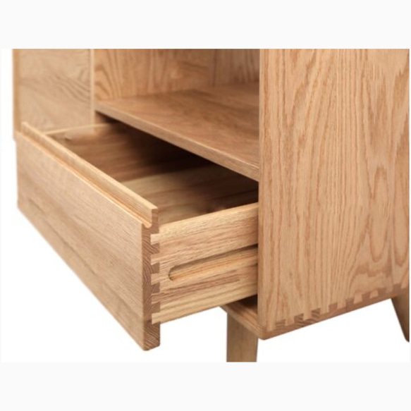 オーダーメイド 職人手作り サイドボード キャビネット シェルフ 収納棚 家具 おうち時間 天然木 無垢材 木製 LR 3枚目の画像
