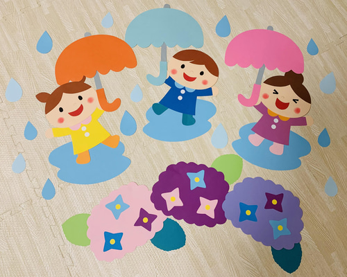 梅雨の壁面飾り③ 雑貨・その他 しましま 通販 13772561｜Creema