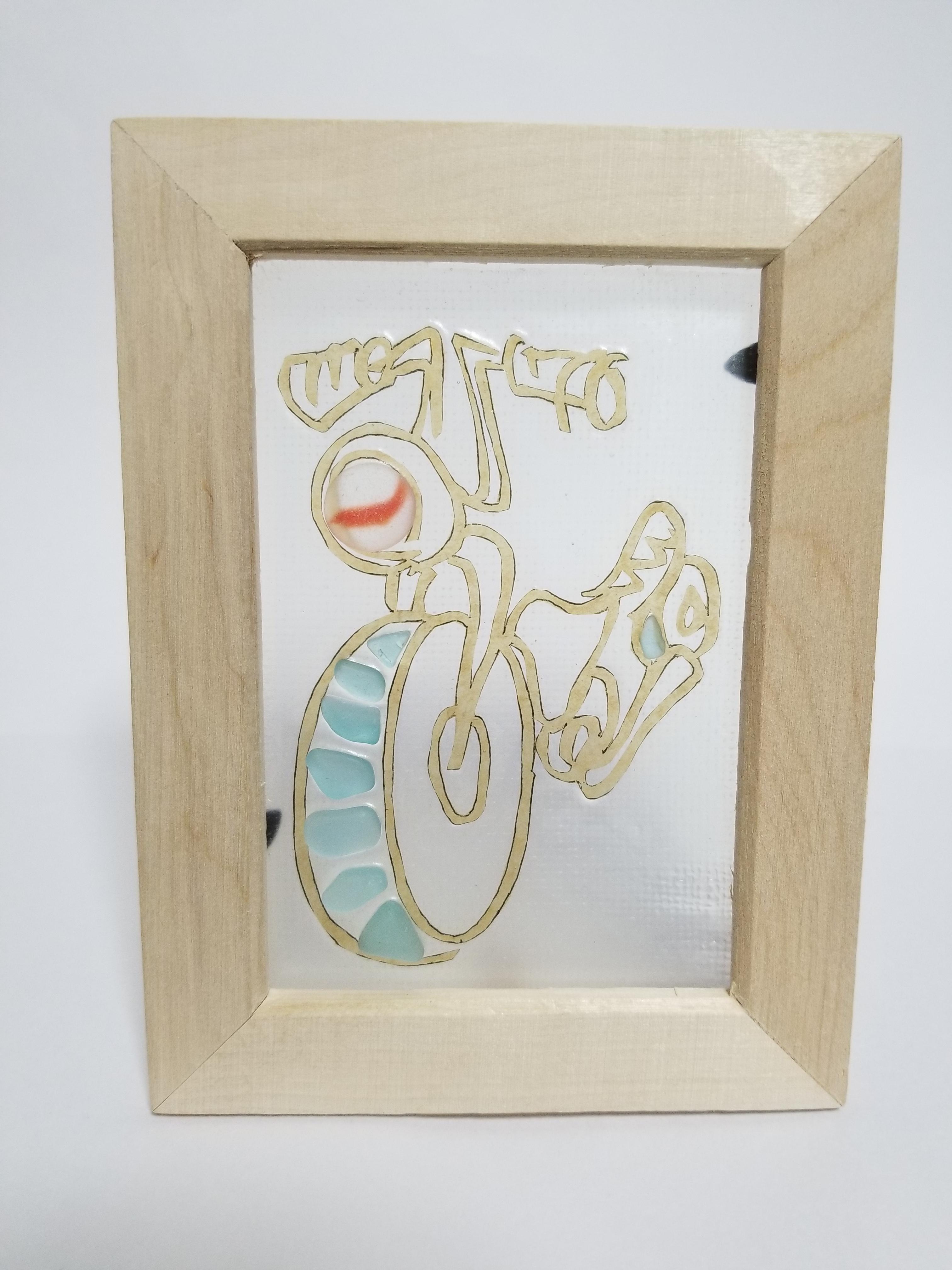 【むぎちょこ】オーダー1作品❀　シーグラスアート 【むぎちょこ】オーダー1作品❀　シーグラスアート