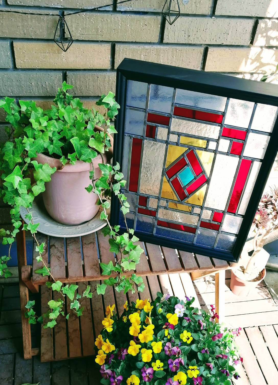 ステンドグラスパネル【カサブランカ】