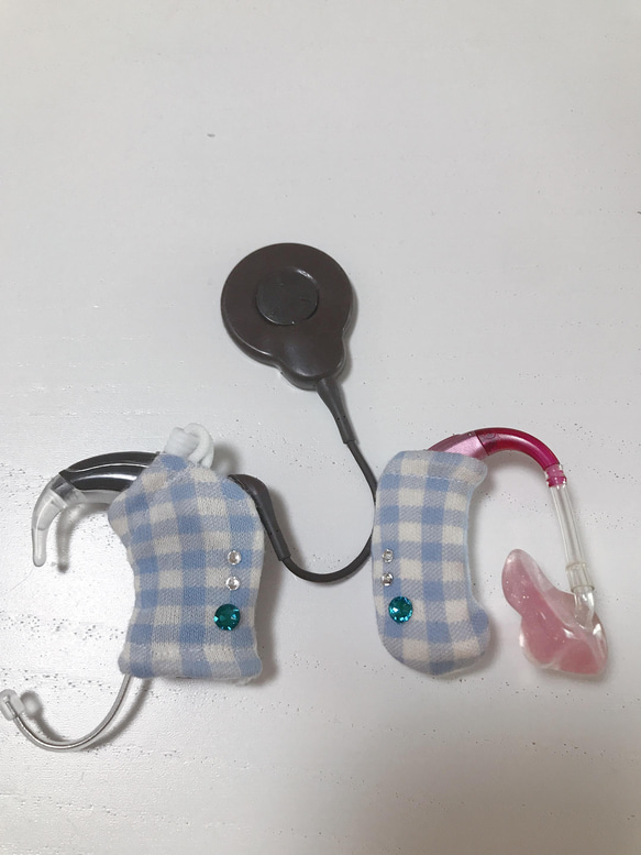 人工内耳と補聴器カバー(袋型)のセット 3枚目の画像