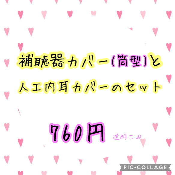 人工内耳と補聴器カバー(筒型)のセット 1枚目の画像