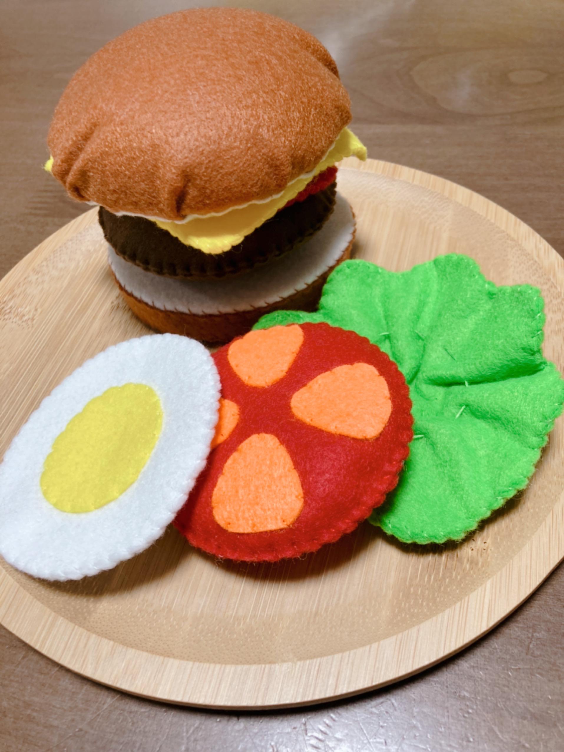 Amazon | フェルト おままごと ハンバーガーセット | セット