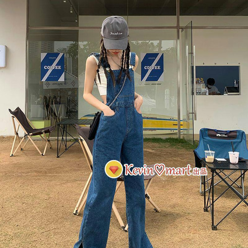 Rich デニムサロペット Rich サロペット オーバーオール デニム イレギュラー ゆったり