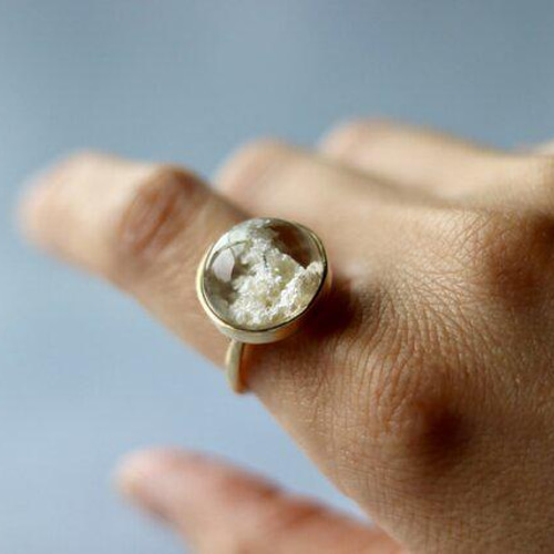 ホワイトガーデンクォーツのゆびわ 指輪・リング WAKKA 通販｜Creema