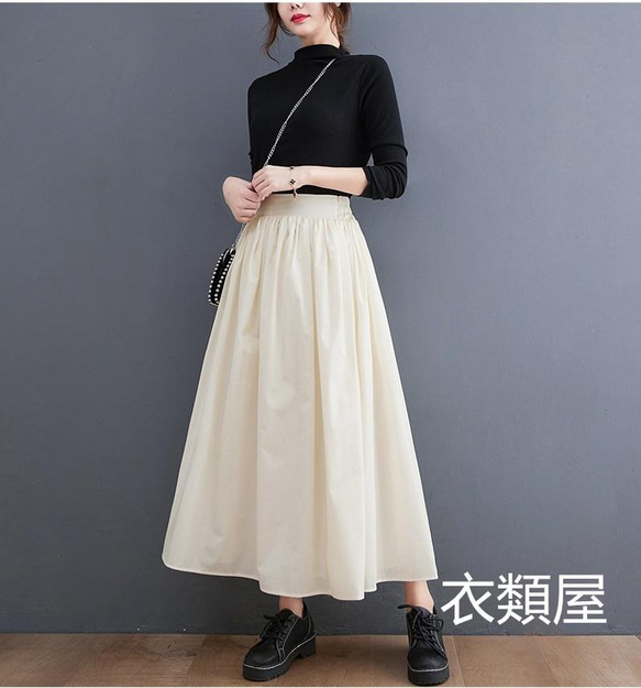 春新作*おしゃれ*上品*ギャザー*コットンウエストゴムロングスカート 