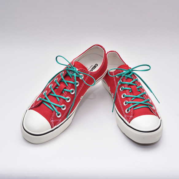 【新色】ほどけにくい魔法の靴ひも：メタリック2色：リリヤーンシューレース：細幅：日本製：靴紐：くつひも 8枚目の画像