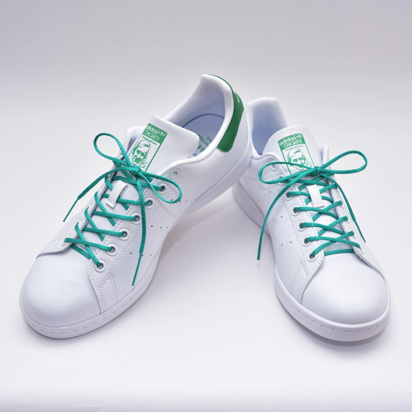 【新色】ほどけにくい魔法の靴ひも：メタリック2色：リリヤーンシューレース：細幅：日本製：靴紐：くつひも 9枚目の画像