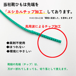 【新色】ほどけにくい魔法の靴ひも：メタリック2色：リリヤーンシューレース：細幅：日本製：靴紐：くつひも 5枚目の画像