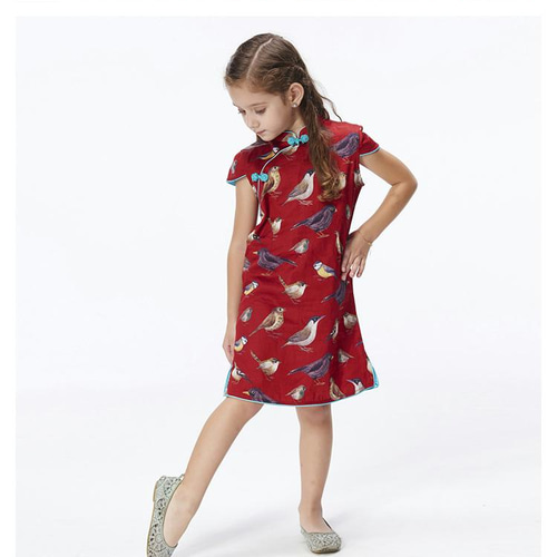 女の子 チャイナドレス ハンドメイドドレス 中華 旗袍 チャイナドレス  