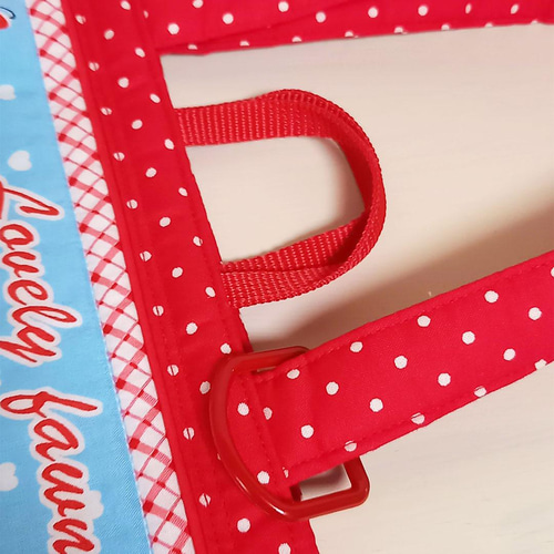 ハンドメイド レトロアニマル パッチワーク レッスンバッグ カラフル