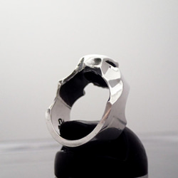 スカルリング スカル ドクロ かわいい 髑髏 リング 指輪 シルバーアクセサリー 925 　『グランピースカルリング』 15枚目の画像