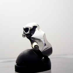 スカルリング スカル ドクロ かわいい 髑髏 リング 指輪 シルバーアクセサリー 925 　『グランピースカルリング』 13枚目の画像