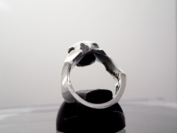 スカルリング スカル ドクロ かわいい 髑髏 リング 指輪 シルバーアクセサリー 925 　『グランピースカルリング』 14枚目の画像