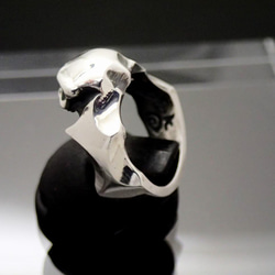 スカルリング スカル ドクロ かわいい 髑髏 リング 指輪 シルバーアクセサリー 925 　『グランピースカルリング』 7枚目の画像