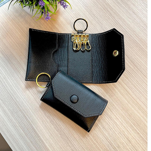 名入れ可 本革 キーケース スマートキーケース カード収納 カード