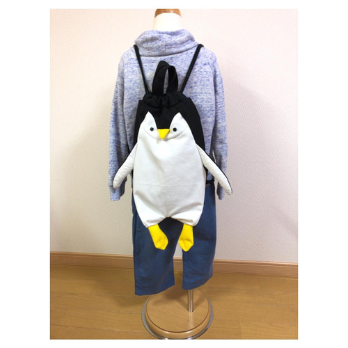 受注製作】ペンギン着Lサイズ 巾着袋 lune et météore 通販