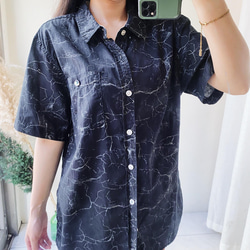 modern amusement大理石古著夏威夷襯衫上衣 vintage Aloha Shirt 第4張的照片