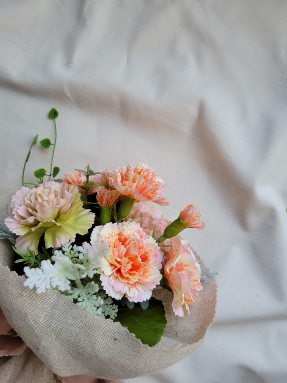 ｱｰﾄﾌﾗﾜｰ母の日♡カーネーションの花束 2枚目の画像