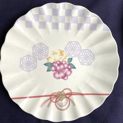 お祝い和柄皿(大・中・小)3枚セット 4枚目の画像