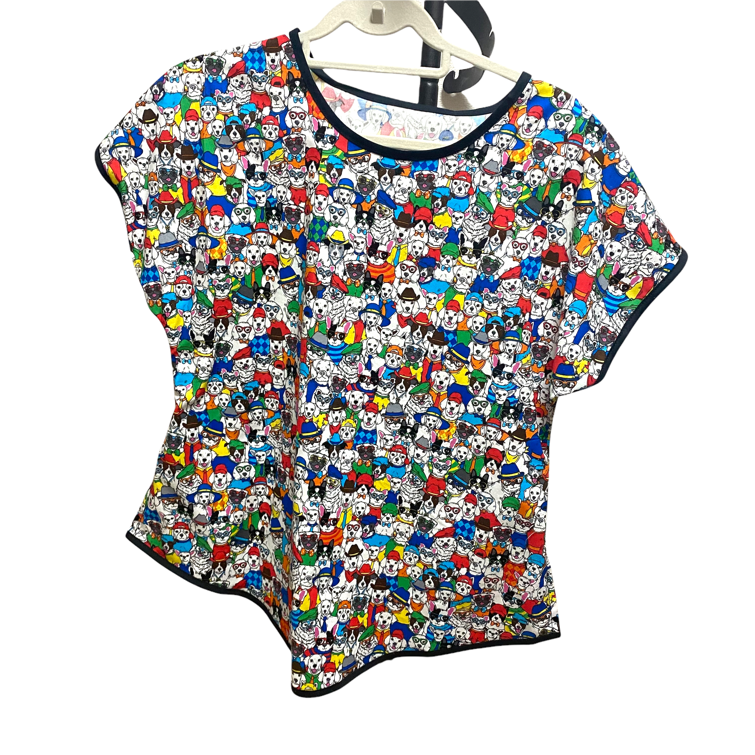 USAコットンワンコ全員集合カラーバージョントップス